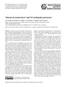 Nat. Hazards Earth Syst. Sci., 10, 319–337, 2010 www.nat-hazards-earth-syst-sci.net/ © Author(sThis work is distributed under the Creative Commons Attribution 3.0 License.  Natural Hazards