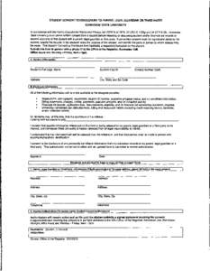 STUDENT CONSENT TO DISCLOSURE TO PARENT, LEGAL GUARDIAN OR THIRD PARTY KENNESAW STATE UNIVERSITY In accordance with the Family Educational Rights and Privacy Act (FERPA of 1974, 20 USC & 1232g and 34 CFR & 99), Kennesaw 