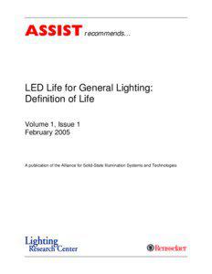 recommends…  LED Life for General Lighting: