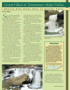Great Hikes in Tennessee State Parks: Shuttle Hike-Stone Door to Greeter Falls By Fran Wallas S