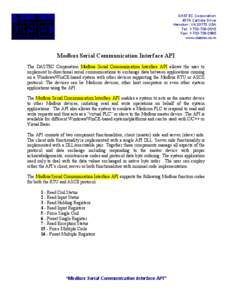 DASTEC Corporation 457A Carlisle Drive Herndon, VA[removed]USA Tel: [removed]Fax: [removed]www.dastec.com