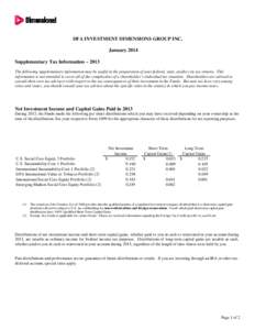 Taxation / International taxation / Internal Revenue Service / Income tax in the United States / Dividend / Foreign tax credit / Qualified dividend / Ordinary income / Income tax / Public economics / Taxation in the United States / Political economy