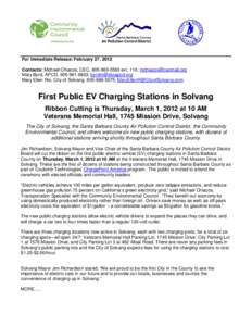 Battery electric vehicles / Hatchbacks / Electric cars / Electric vehicles / Coulomb Technologies / Charging station / Solvang /  California / Nissan Leaf / Electric vehicle / Transport / Private transport / Green vehicles