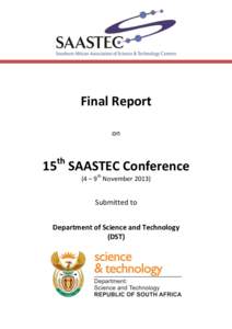 Final Report on th  15 SAASTEC Conference