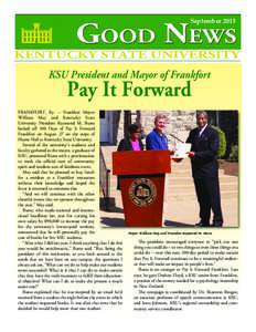 SeptemberKSU President and Mayor of Frankfort Pay It Forward