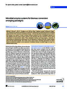 Cellulose / Polysaccharides / Carbohydrate-binding module / Cellulase / Cellulosome / Clostridium thermocellum / Glycoside hydrolase / Enzyme / Trichoderma reesei / Chemistry / Biology / Protein domains