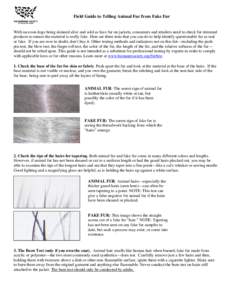 Microsoft Word - Field Guide on Real vs Fake Fur FINAL.doc