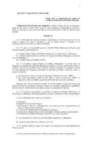 1  DECRETO Nº 9.468, DE 8 DE JULHO DEDispõe sobre a regulamentação da emissão de certidões no âmbito da Fazenda Pública Municipal.