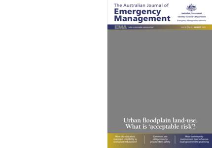 The Australian Journal of  Emergency Management ‘safer sustainable communities’