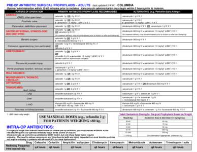 Microsoft Word - Surg Proph-One page for OR Adult_CUMC[removed]doc