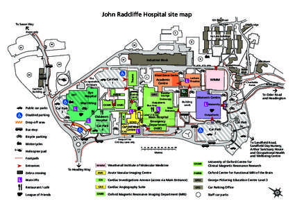 John Radcliffe Hospital site map 129 Osler Road To Saxon Way  Ivy Lane