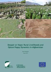Despair or Hope: Rural Livelihoods and Opium Poppy Dynamics in Afghanistan Paul Fishstein August[removed]European Union