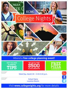 College Nights  Attend a free college planning event! get college planning