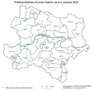 Political districts of Lower Austria, as of 1 January[removed]Waidhofen/ Thaya Gmünd Horn