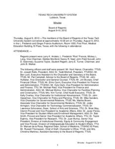 Public universities / Academic administrators / Texas Tech University System / Texas Tech University / Provost / Chancellor / Angelo State University / El Paso /  Texas / Kent Hance / Texas / Education / Association of Public and Land-Grant Universities