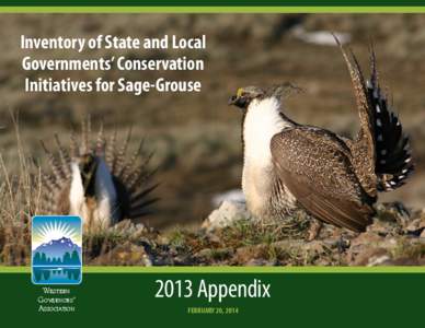 Inventory of State and Local Governments’ Conservation Initiatives for Sage-Grouse Western Governors»