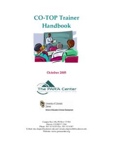 CO-TOP Trainer Handbook October[removed]Campus Box 106, PO Box[removed]