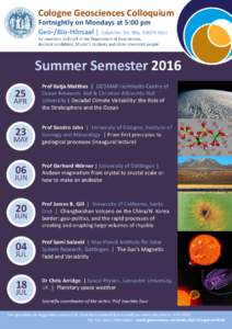 Microsoft PowerPoint - SS2016 Poster Colloquium