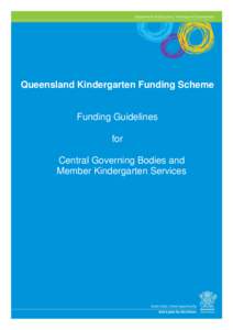 QKFS: Funding Guidelines for Central Governing Bodies and Member Kindergarten Services