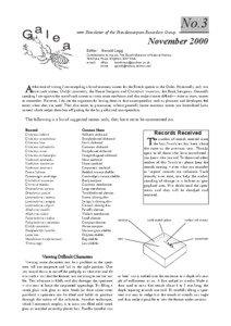 G a l ea  Newsletter of the Pseudoscorpion Recorders Group