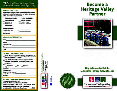 YES! I will be a Heritage Partner  Become a Heritage Valley Partner