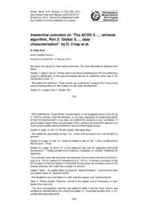 Atmos. Meas. Tech. Discuss., 5, C53–C55, 2012 www.atmos-meas-tech-discuss.net/5/C53/2012/ © Author(sThis work is distributed under the Creative Commons Attribute 3.0 License.  Atmospheric