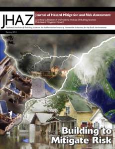 JHAZ  Journal of Hazard Mitigation and Risk Assessment An official publication of the National Institute of Building Sciences Multihazard Mitigation Council