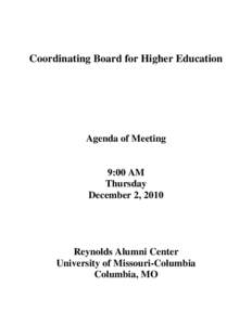 Coordinating Board for Higher Education