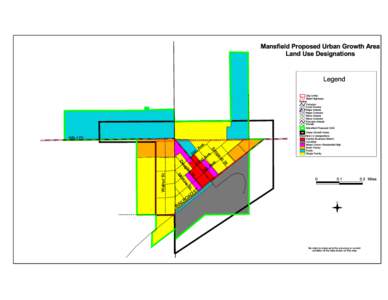 Mansfield Proposed Urban Growth Area Land Use Designations Legend SR-172