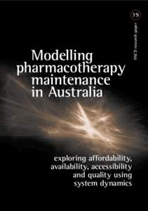 Modelling pharmacotherapy maintenance in Australia  exploring affordability,