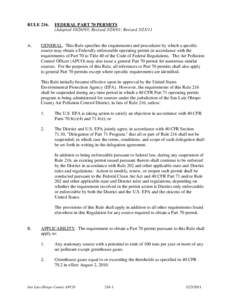 Emission standards / Pollution / Air dispersion modeling / Pollution in the United States / New Source Performance Standard / Clean Air Act / Title 40 of the Code of Federal Regulations / New Source Review / Major stationary source / United States Environmental Protection Agency / Air pollution in the United States / Environment