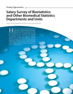 Funding Opportunities  Salary Survey of Biostatistics and Other Biomedical Statistics Departments and Units Keith Crank, ASA Assistant Director for Research and Graduate Education