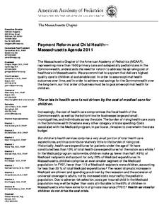 Health economics / Accountable care organization / Managed care / Medical home / Medicaid / Academic Pediatric Association / Health care / Primary care physician / Patient safety / Health / Medicine / Healthcare