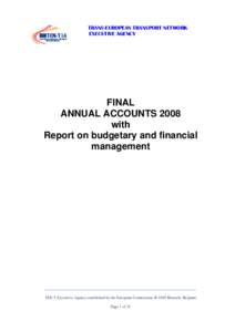 Microsoft Word - TEN-T EA Final Annual accounts 2008.doc