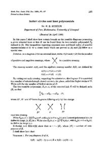 Math. Proc. Camb. Phil. Soc[removed]), 99, 107 Printed in Great Britain 107  Seifert circles and knot polynomials