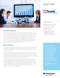 Sales / Direct marketing / U.S. Bancorp / Uplift modelling / Business / Marketing / Pitney Bowes