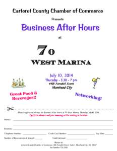 Carteret County Chamber of Commerce Presents Business After Hours at