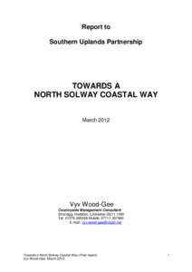 Report to Southern Uplands Partnership TOWARDS A NORTH SOLWAY COASTAL WAY March 2012