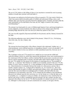 State v. Boon, 1 N.CN.C. ConfThe act of 1791 relative to the killing of slaves is too uncertain to warrant the court in passing sentence of death upon prisoner convicted under it. The prisoner was indicted