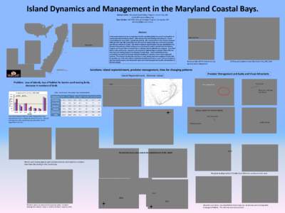 Island Dynamics and Management in the Maryland Coastal Bays. Roman Jesien, Maryland Coastal Bays Program, Ocean City, MD [removed] Dave Brinker, MD DNR, Natural Heritage Program, Annapolis, MD dbrinker@dn