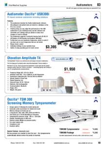 83  Audiometers Vital Medical Supplies