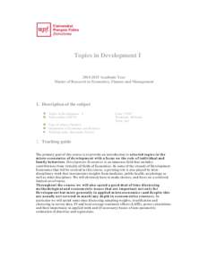 Microsoft Word - Topics in Development I