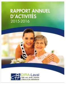 COUVERTURE DIRA-LAVAL  Rapport annuel d’activités|DIRA-Laval Page 2