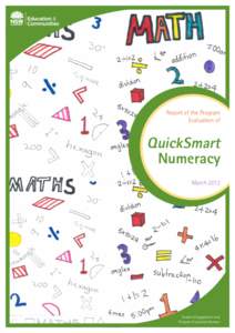 Report of the Program Evaluation of QuickSmart Numeracy March 2012
