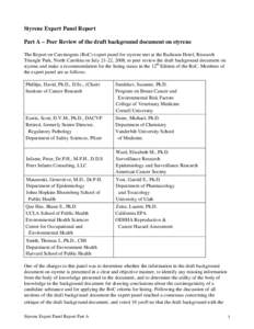 Styrene Panel Report  A BD final.doc