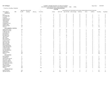 DUT 360 Report * TotalViol = TotalDisp + DispPend VIOL GROUP FHP CRIMINAL