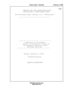 Taman Inquiry - Standing  February 4, 2008 Page 1