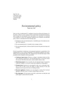 Systems ecology / Industrial ecology / Environmental economics / Environment of Canada / Sustainable Development Strategy in Canada