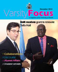 UoN receives grant to renovate Taifa Hall VarsityFocus Our Vision A world-class university committed to scholarly