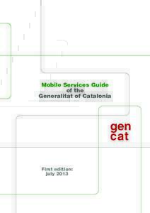 Mobile Services Guide of Generalitat of Catalonia